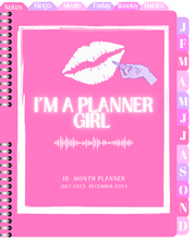 Load image into Gallery viewer, All-in-one &quot;Planner Girl&quot; 18-mo Digital Planner