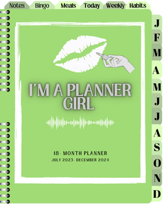 All-in-one "Planner Girl" 18-mo Digital Planner